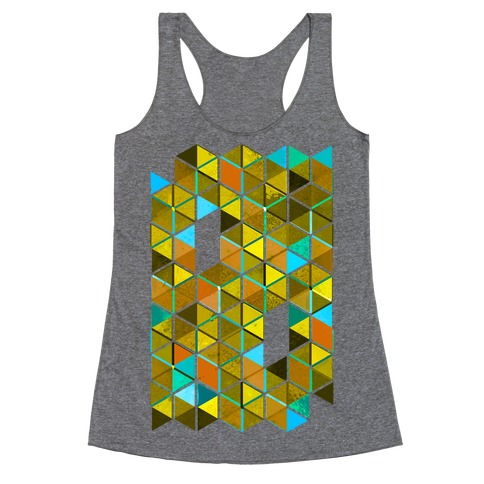 Colorful Tiles Racerback Tank Tops | LookHUMAN