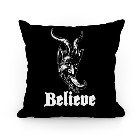 Believe In Krampus Pillow