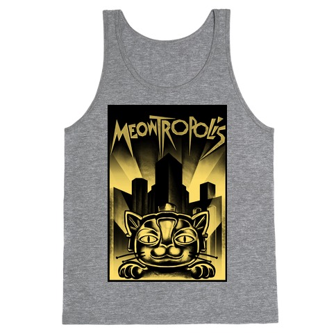 Meowtropolis (Metropolis Parody) Tank Top