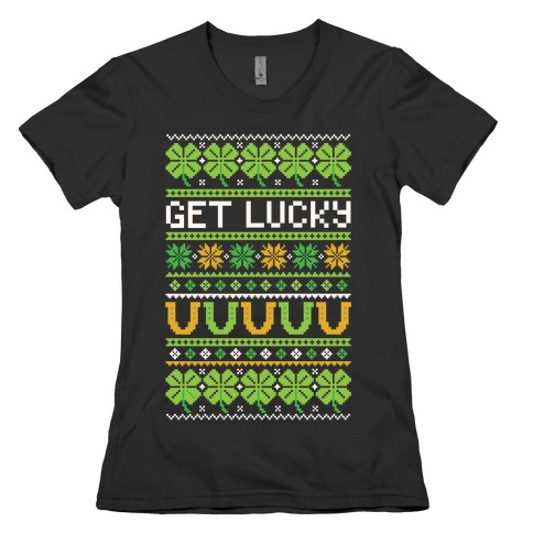 St. Patrick's Day Ugly Sweater Womens T-Shirt