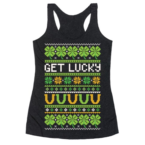 St. Patrick's Day Ugly Sweater Racerback Tank Top