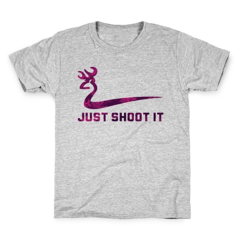 Just Shoot It Pink (V-neck) Kids T-Shirt