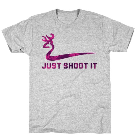 Just Shoot It Pink (V-neck) T-Shirt