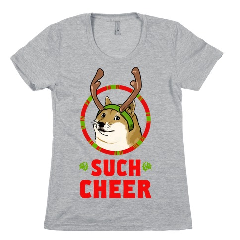 Christmas Doge Womens T-Shirt