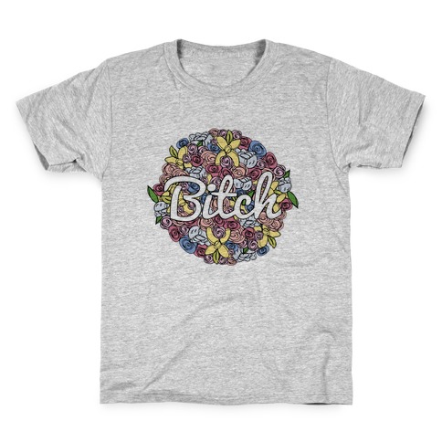 Floral Bitch Kids T-Shirt