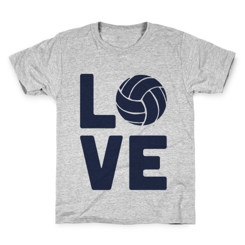 Love Volleyball (Athletic V-Neck) Kids T-Shirt