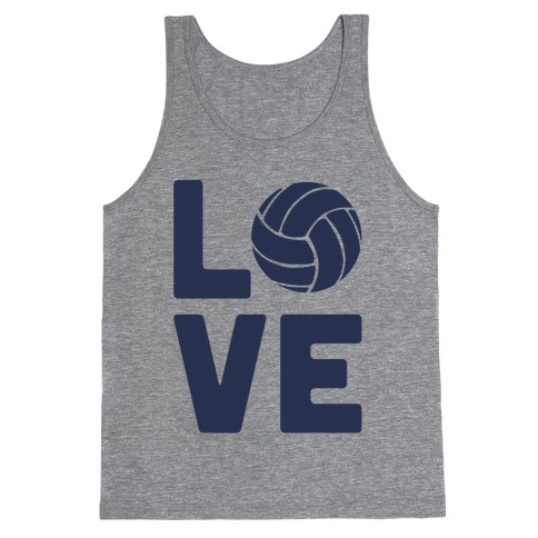 Love Volleyball (Athletic V-Neck) Tank Top