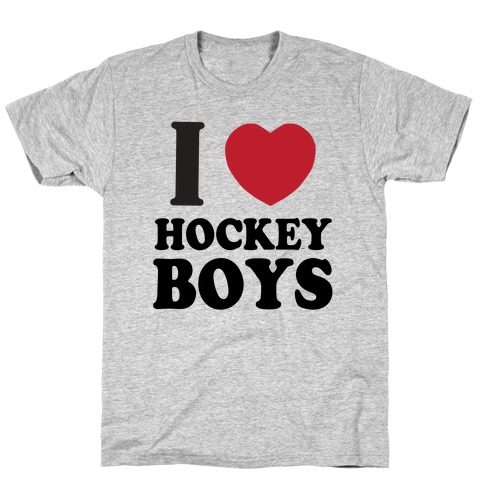 I Love Hockey Boys T-Shirt