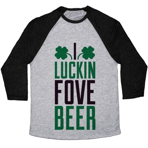 Luckin Fove Beer Baseball Tee | LookHUMAN
