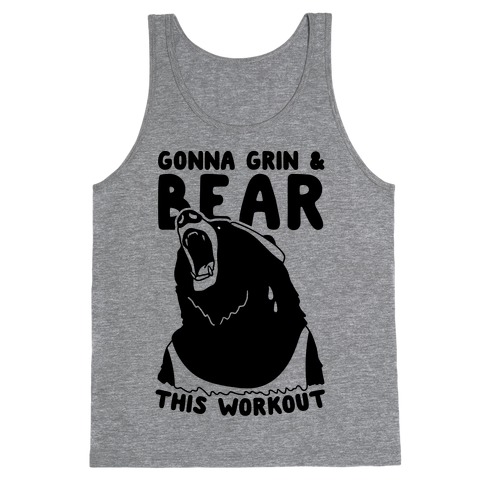 Motivational Workout Tank - Bear Runner - Workout Clothes For