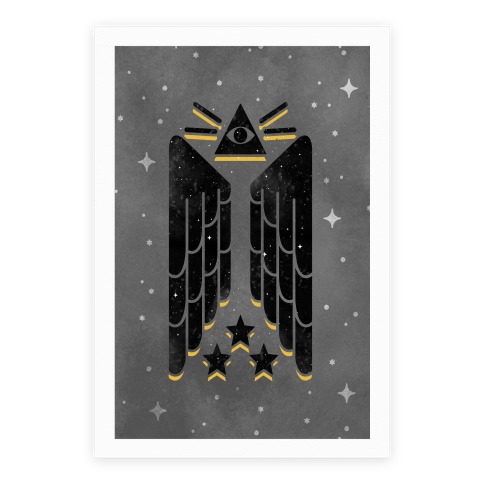 Illuminati Wings Poster