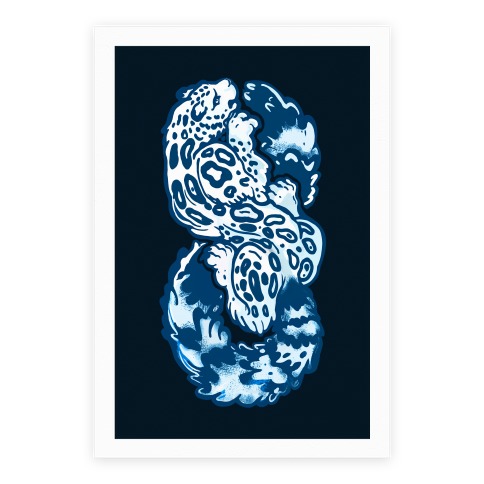 Infinity Snow Leopard Poster
