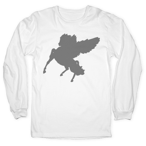 Dream Team Pegasus Long Sleeve Graphic Tee- White