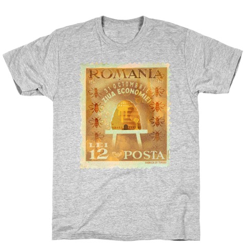 Romanian Bee Stamp T-Shirt
