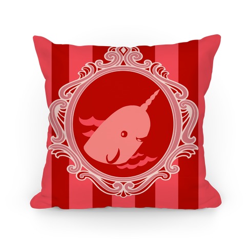 Narwhal Cameo Pillow