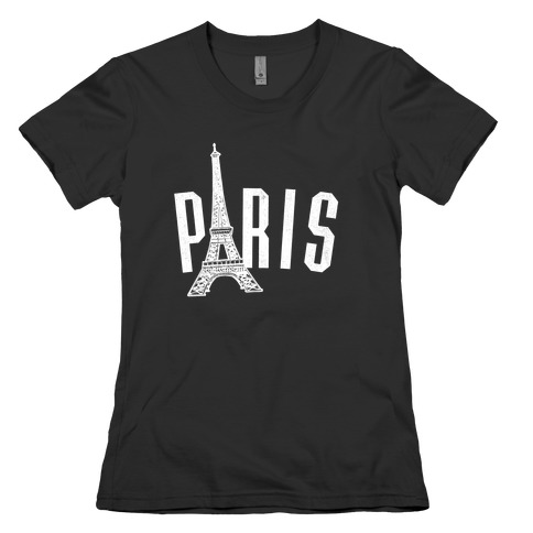 Paris (on dark) Womens T-Shirt