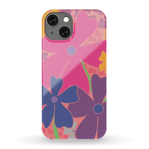 Pink Happy Flowers Pattern Phone Case