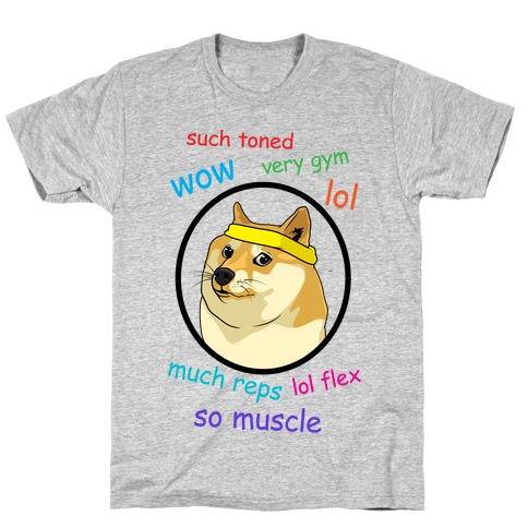 Fitness Doge (color) T-Shirt
