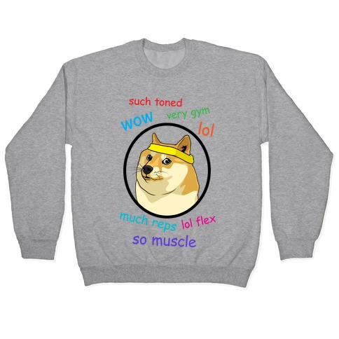 Fitness Doge (color) Pullover