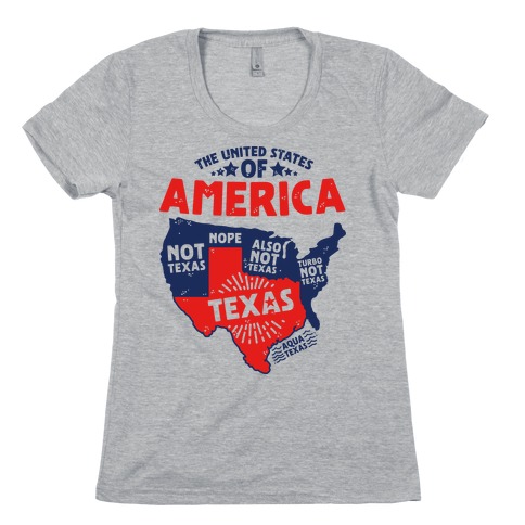 United States of Texas Womens T-Shirt