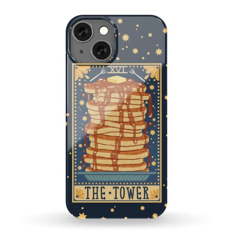 Tarot Card: The Tower (Of Pancakes) Phone Case