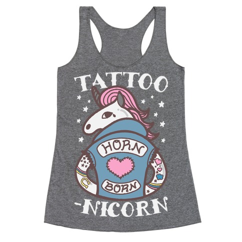 Tattoo-nicorn Racerback Tank Top
