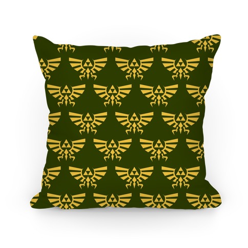 Hylian Crest Pattern Pillow