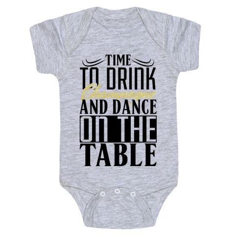 Champagne Drinking Baby One-Piece