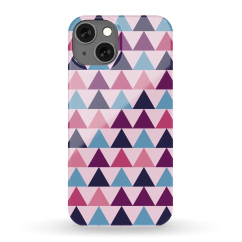Triangle Pattern Case (Pink) Phone Case