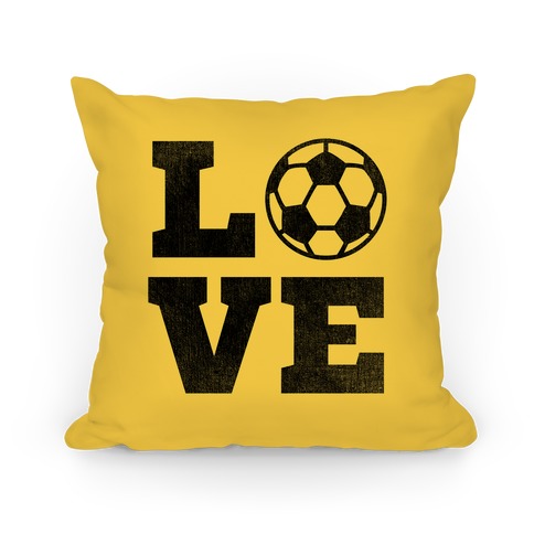 Love Soccer Pillow Pillow