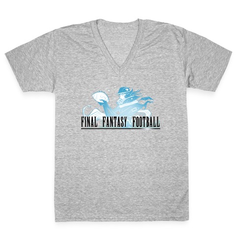 Final Fantasy Football V-Neck Tee Shirt