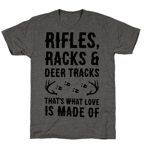 Rifle, Racks & Deer Tracks T-Shirt