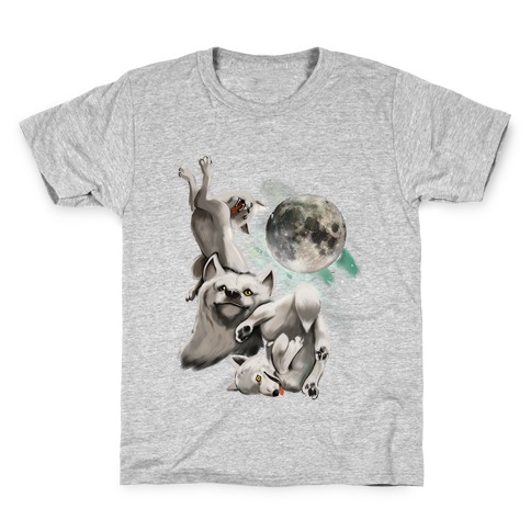Three Wolf Moon Moon (Juniors) Kids T-Shirt
