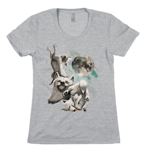Three Doge Junior Womens T-Shirt 