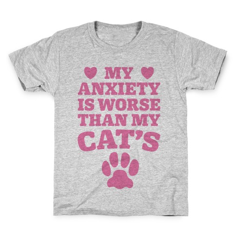 Cat Anxiety Kids T-Shirt
