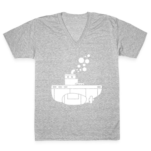 Nautical Submarine V-Neck Tee Shirt