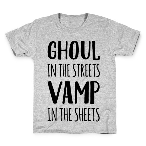 Ghoul In The Sheets Vamp In The Sheets Kids T-Shirt