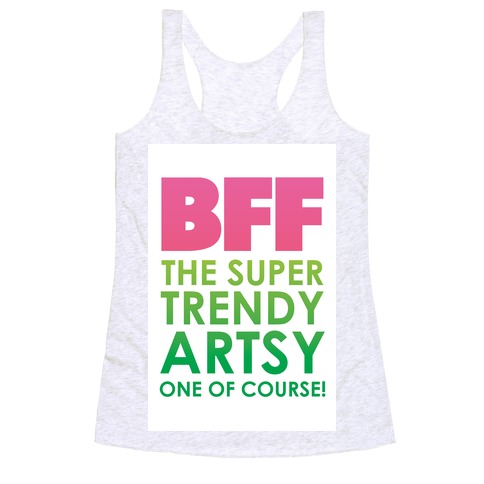 BFF (The Artsy One) Racerback Tank Top