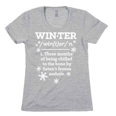 Winter Definition Womens T-Shirt