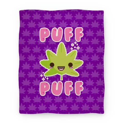 Puff Puff The Kawaii Pot Leaf Blanket