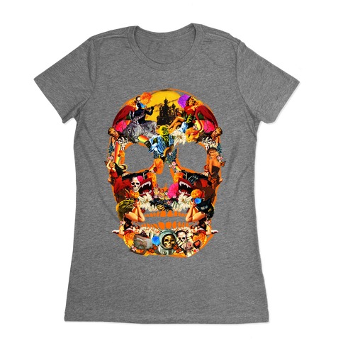 Vintage Skull Womens T-Shirt