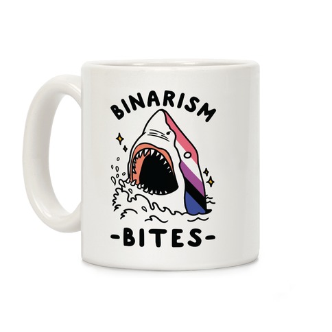 Binarism Bites Genderfluid Coffee Mug