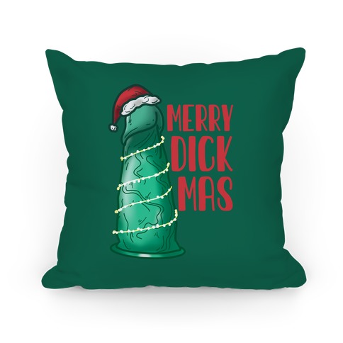 Merry Dickmas Pillow