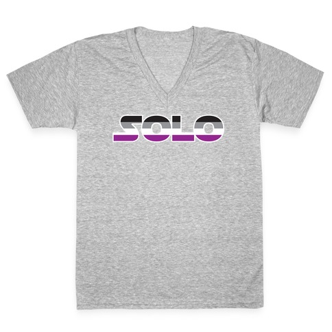 Solo (Asexual) V-Neck Tee Shirt