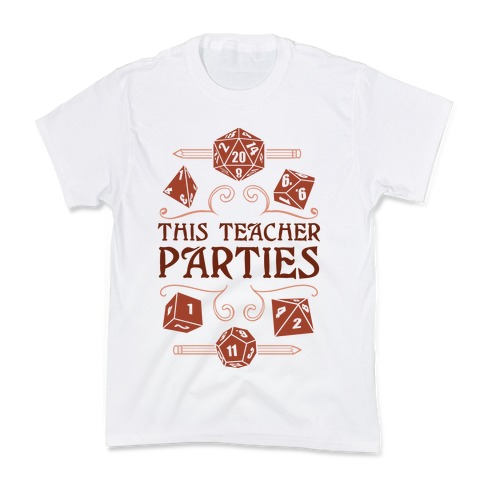 This Teacher Parties Kids T-Shirt