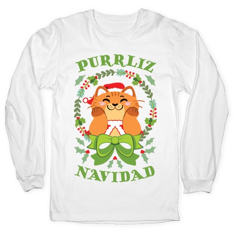 Purrliz Navidad Long Sleeve T-Shirt