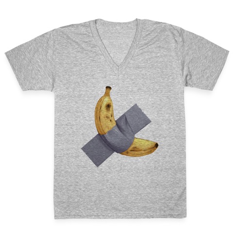 Banana Duct Tape V-Neck Tee Shirt