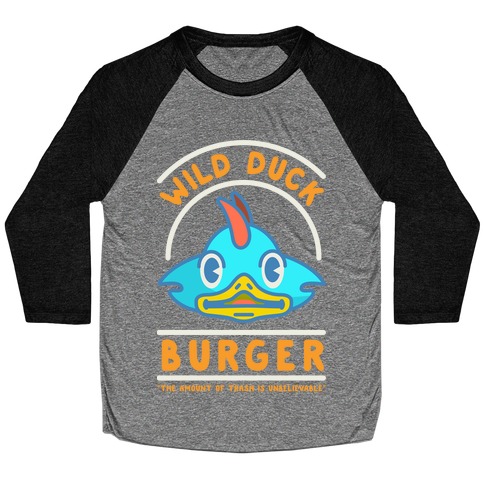 Wild Duck Burger Orange Baseball Tee