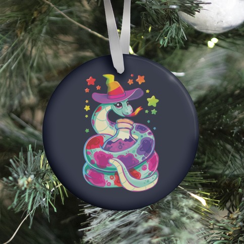 90's Rainbow Snake Witch Ornament