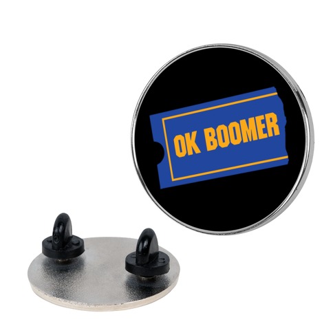 Ok Boomer Blockbuster Parody Pin